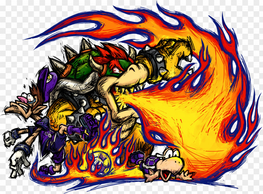 Bowser Mario Strikers Charged Super Princess Daisy PNG