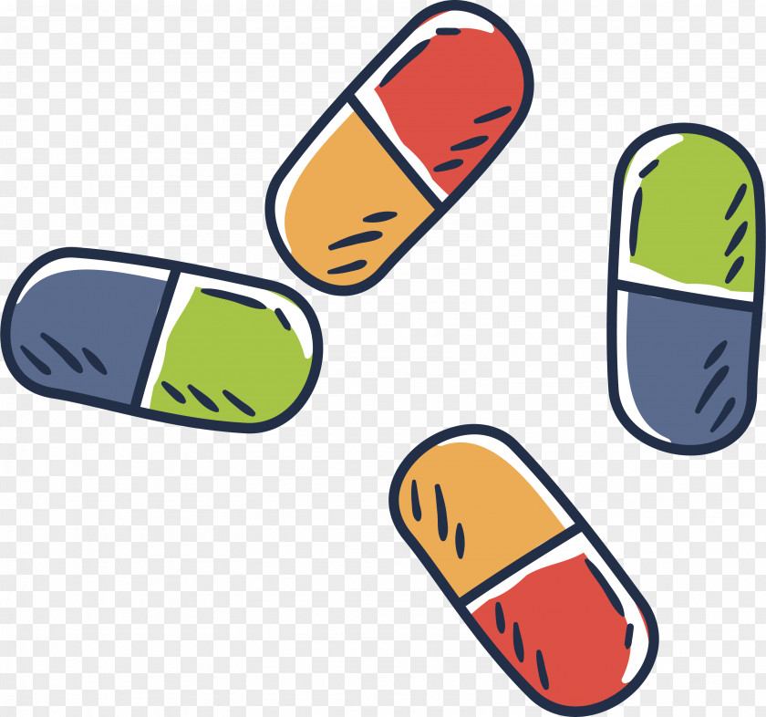 Colorful Capsules Capsule Clip Art PNG