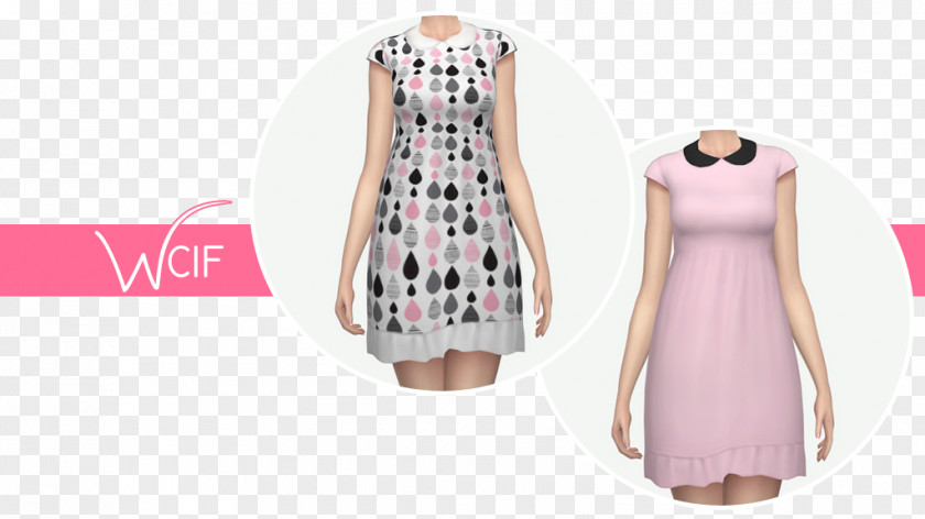 Dress Fashion Design Pink M Sleeve Pattern PNG
