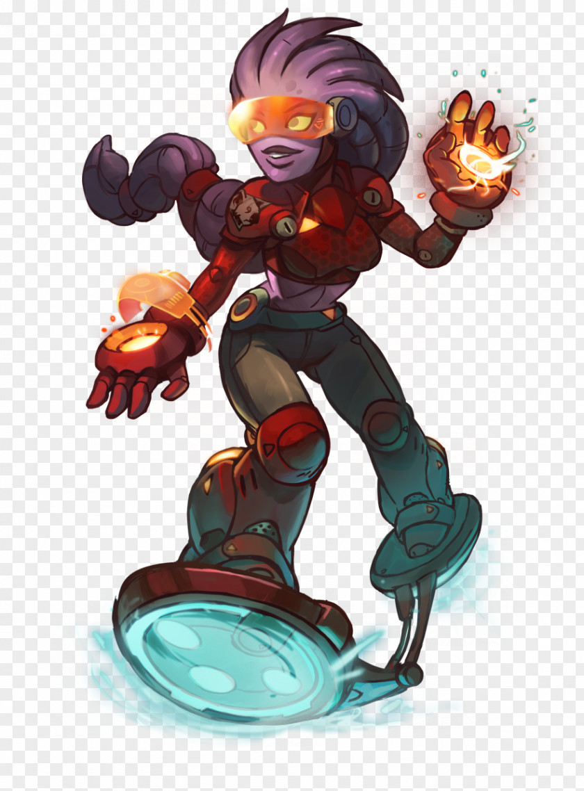 Cyborg Awesomenauts Marty McFly Character Ronimo Games TV Tropes PNG