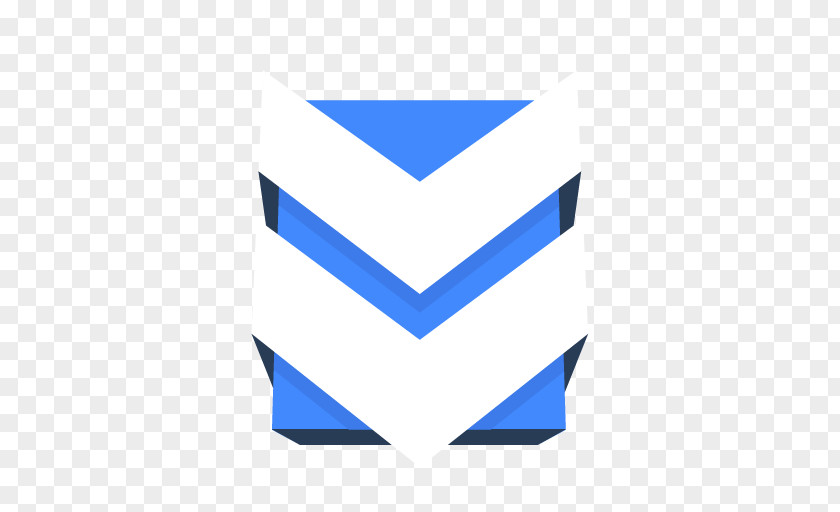 Downloads Blue Triangle Text PNG