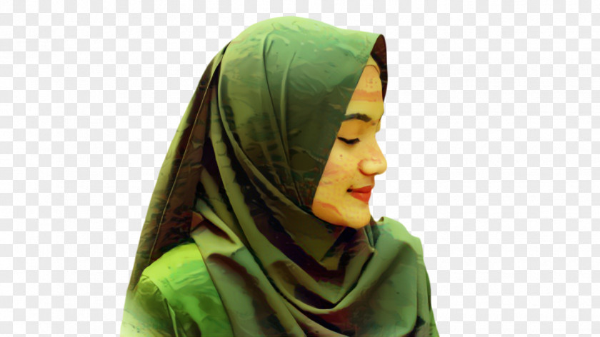 Hoodie Fashion Accessory Scarf Green PNG