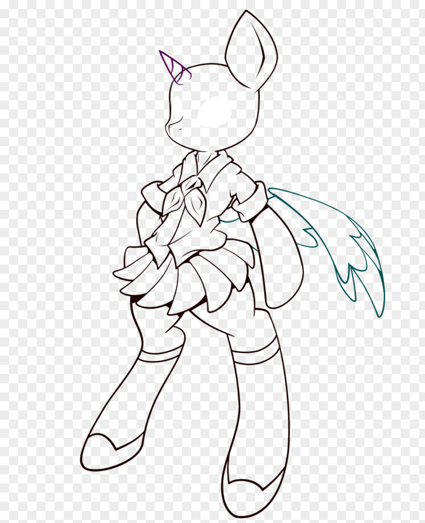 Line Art Pony Stock Photography PNG