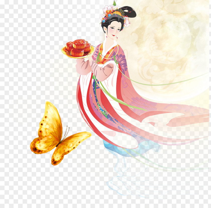 Mid Creative Mooncake Mid-Autumn Festival Chang'e PNG