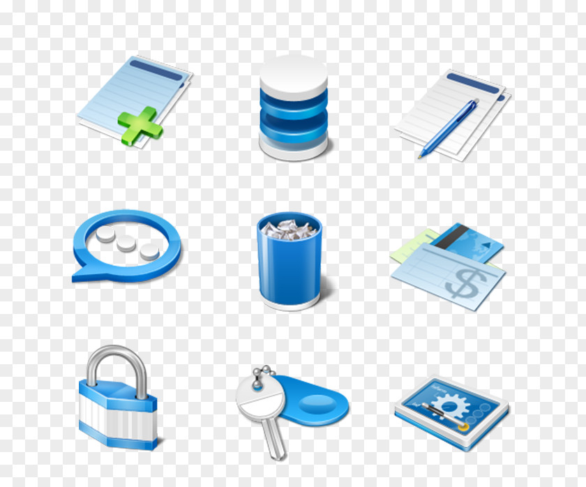 Blue Business Icon Button Software PNG