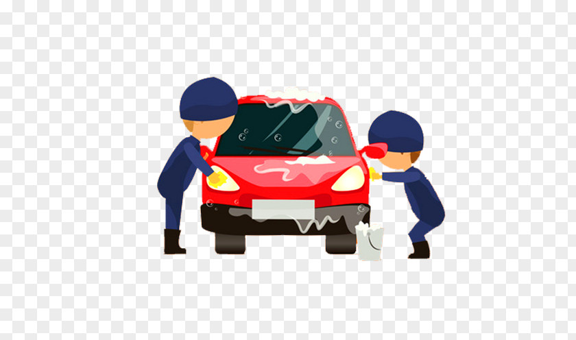 Car Wash Worker Poster Icon PNG