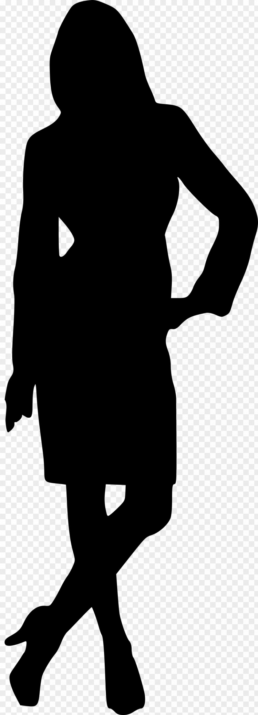 Dress Woman Silhouette Drawing Clip Art PNG