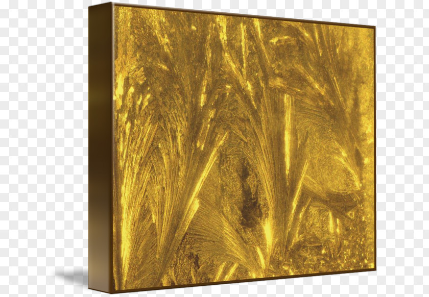 Gold Leaf Metal Brass Material Yellow PNG
