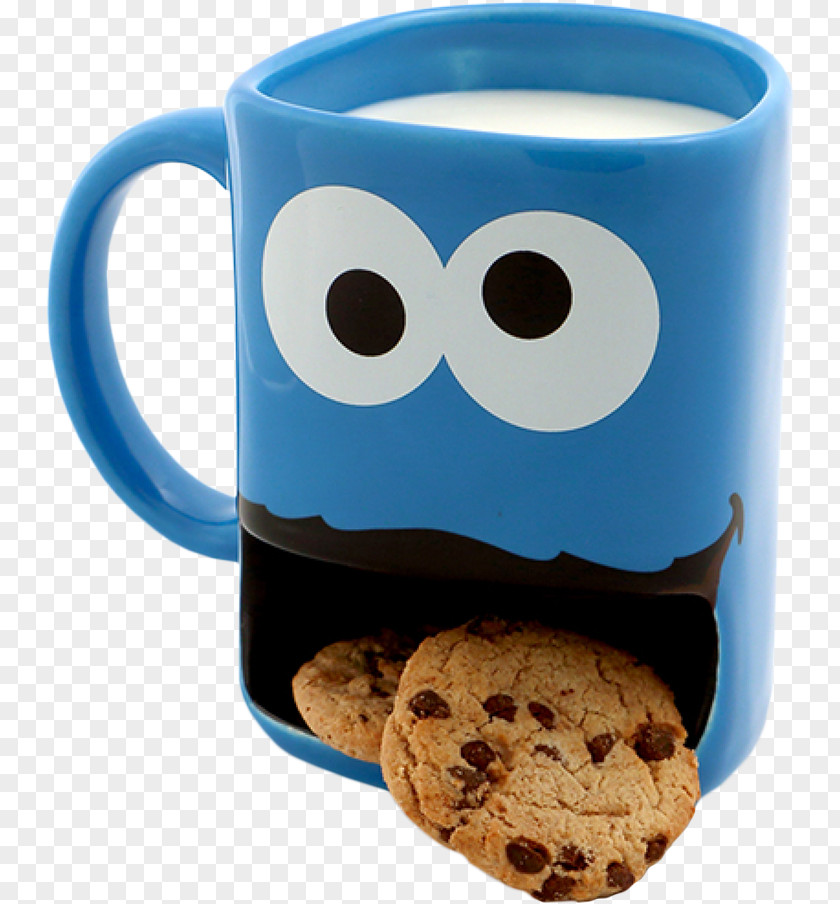 Mug Cookie Monster Elmo Oscar The Grouch Dunking PNG