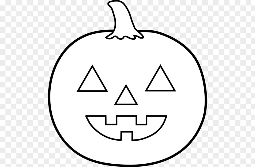 Black And White Halloween Clipart Jack-o-lantern Pumpkin Clip Art PNG