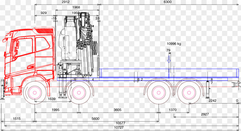 Line Engineering Drawing Machine Transport PNG