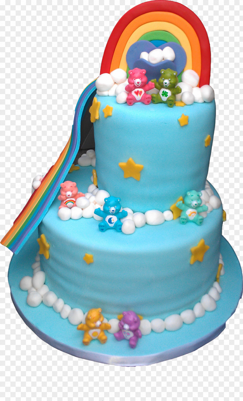 Cake Birthday Care Bears Frosting & Icing Torte PNG
