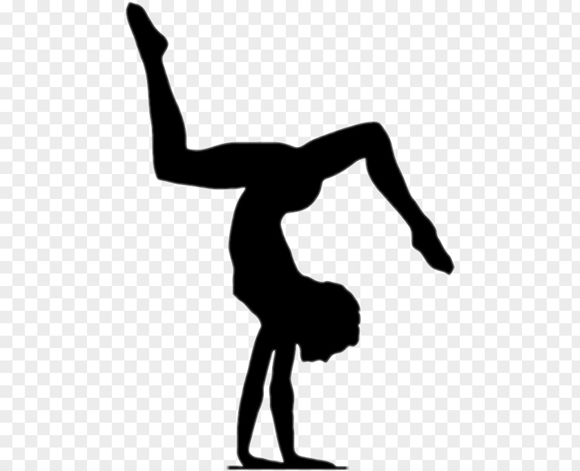 Gymnastics Artistic Floor Handstand Silhouette PNG