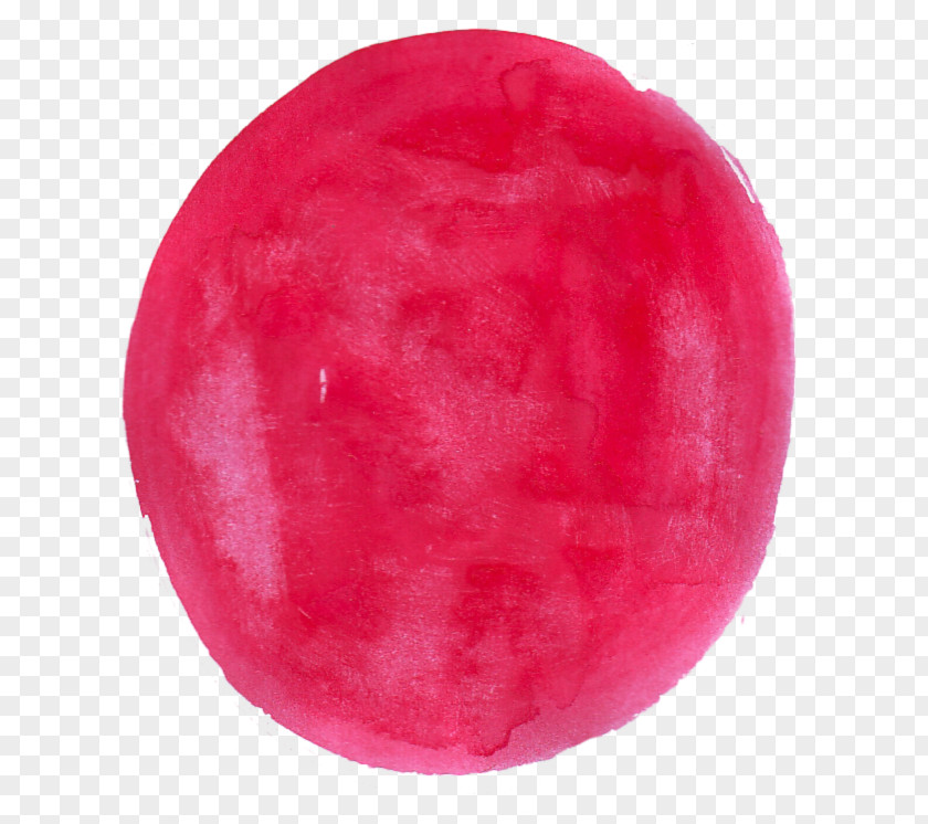 Red Watercolour Sphere PNG