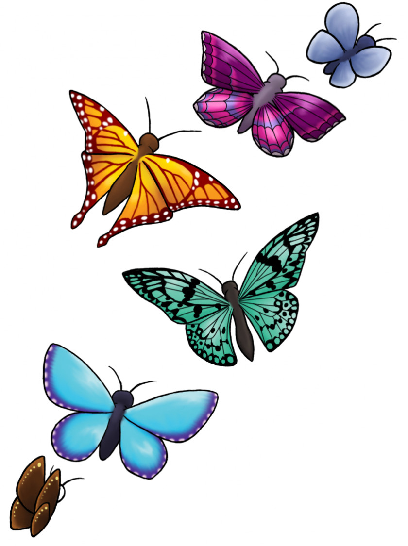 Butterfly Tattoo Clip Art PNG