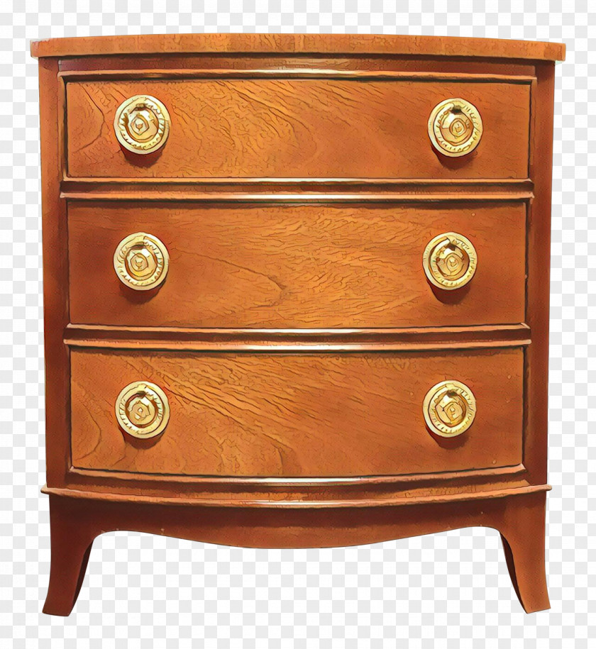 Drawer Chest Of Drawers Furniture Nightstand Dresser PNG