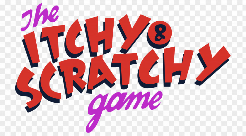 Itchy Scratchy The Movie & Game Logo Brand Font PNG