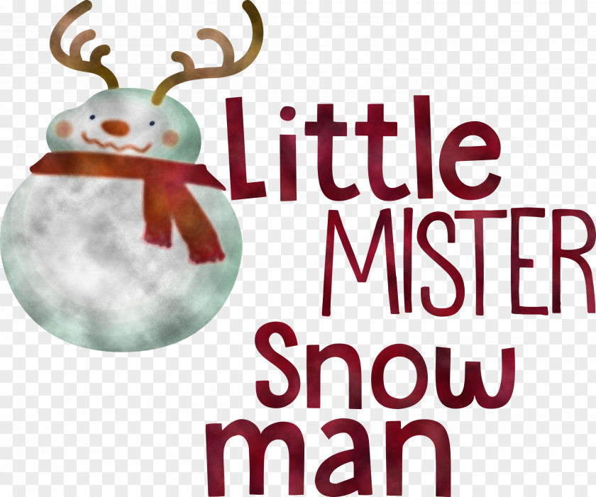 Little Mister Snow Man PNG