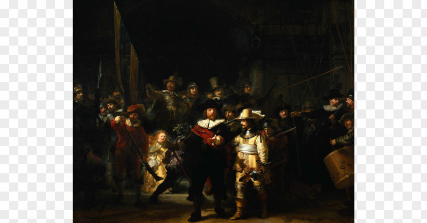 Painting The Night Watch Oil Art Painter PNG