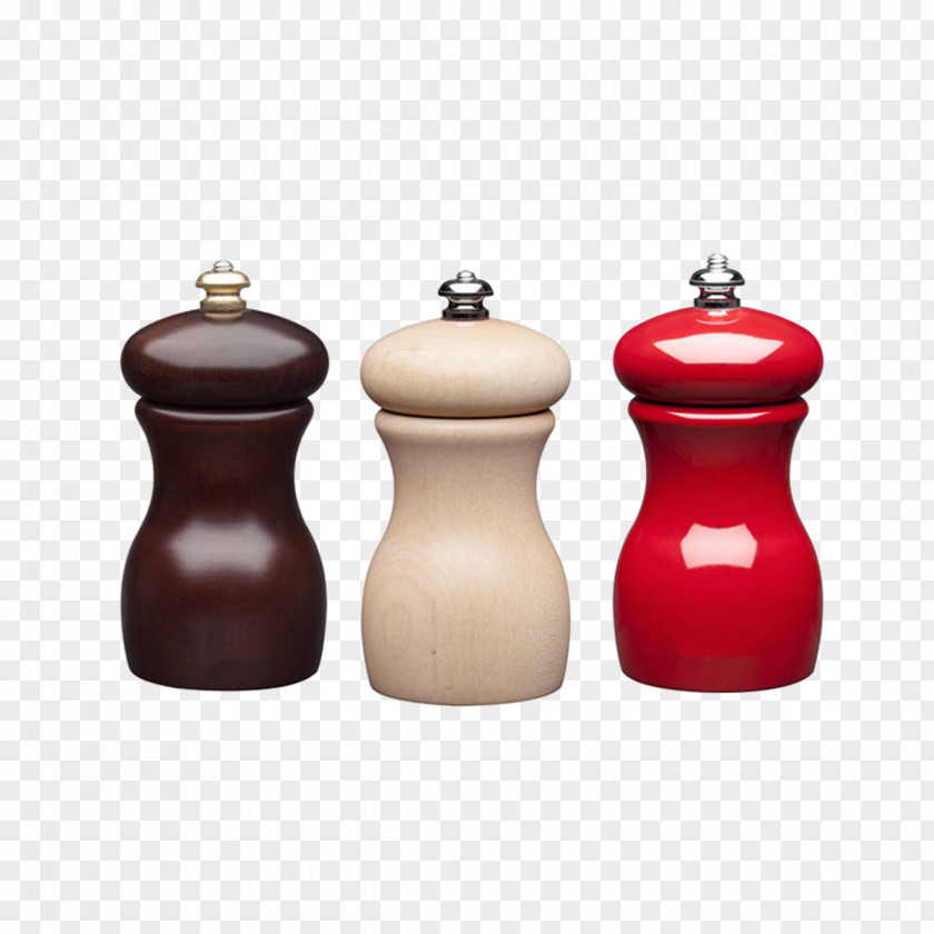 Salt And Pepper Shakers Black Spice Wood PNG