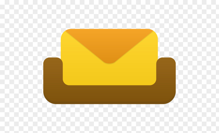 Mailbox Rectangle Yellow PNG