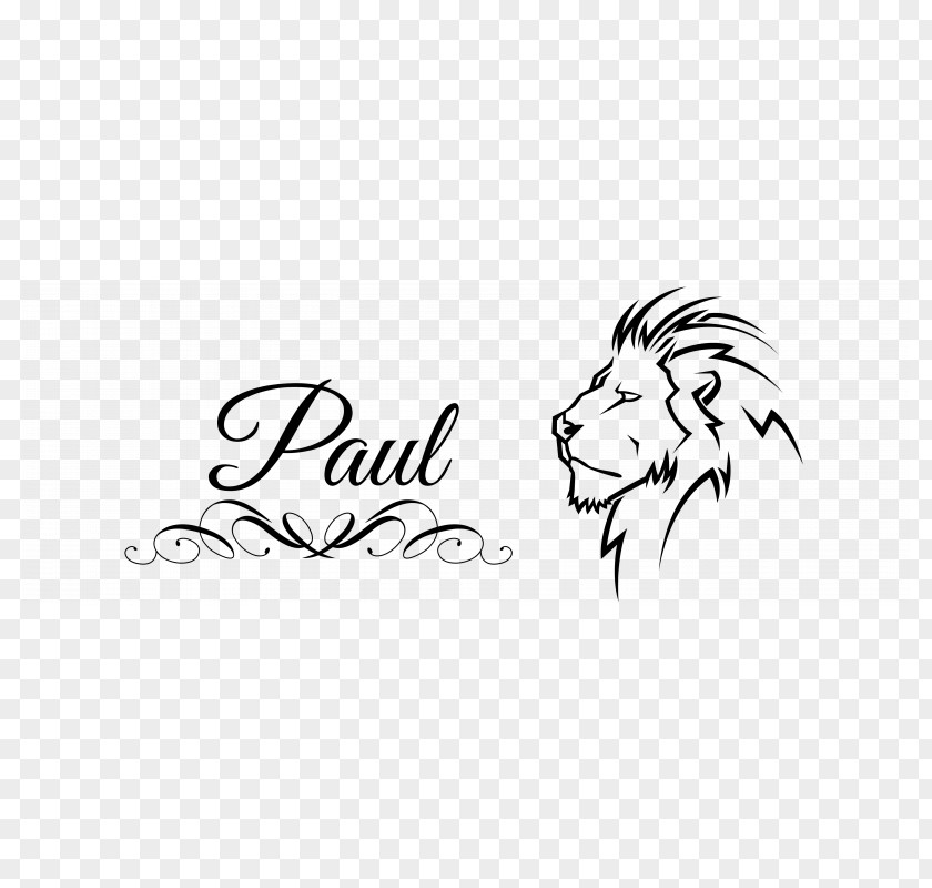 PAUL Wall Decal Furniture Nursery Logo PNG