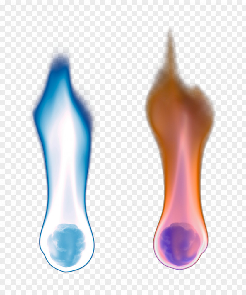 Blue And Yellow Flame Light PNG