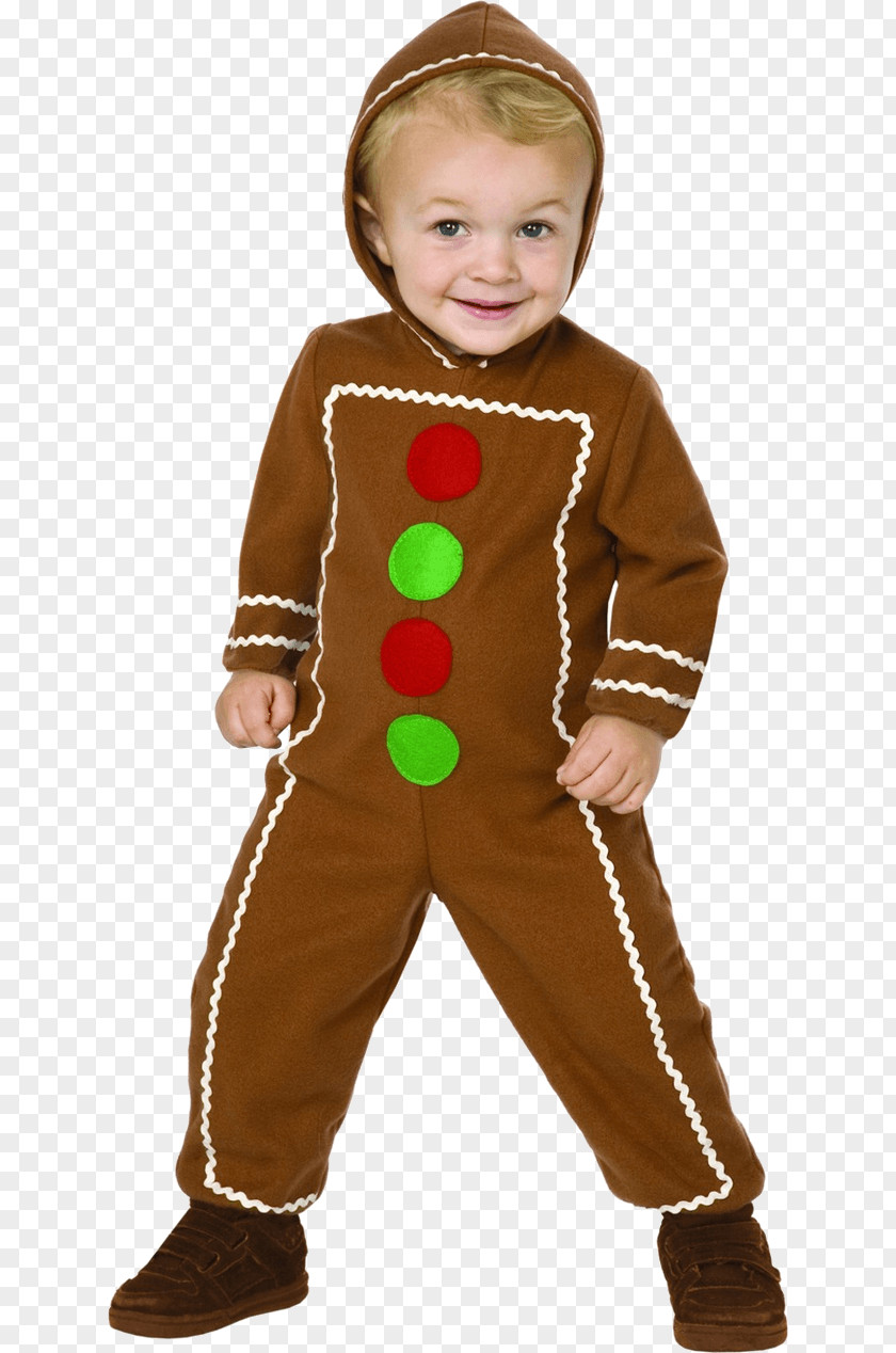 Child The Gingerbread Man Costume Party PNG