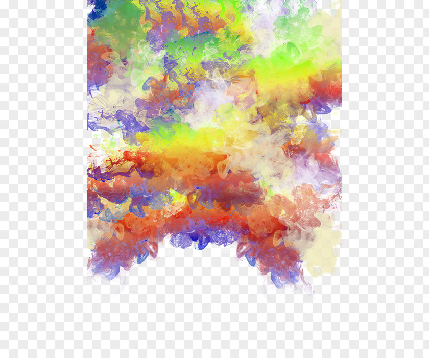 Colorful Watercolor Smoke Effect Element PNG watercolor smoke effect element clipart PNG