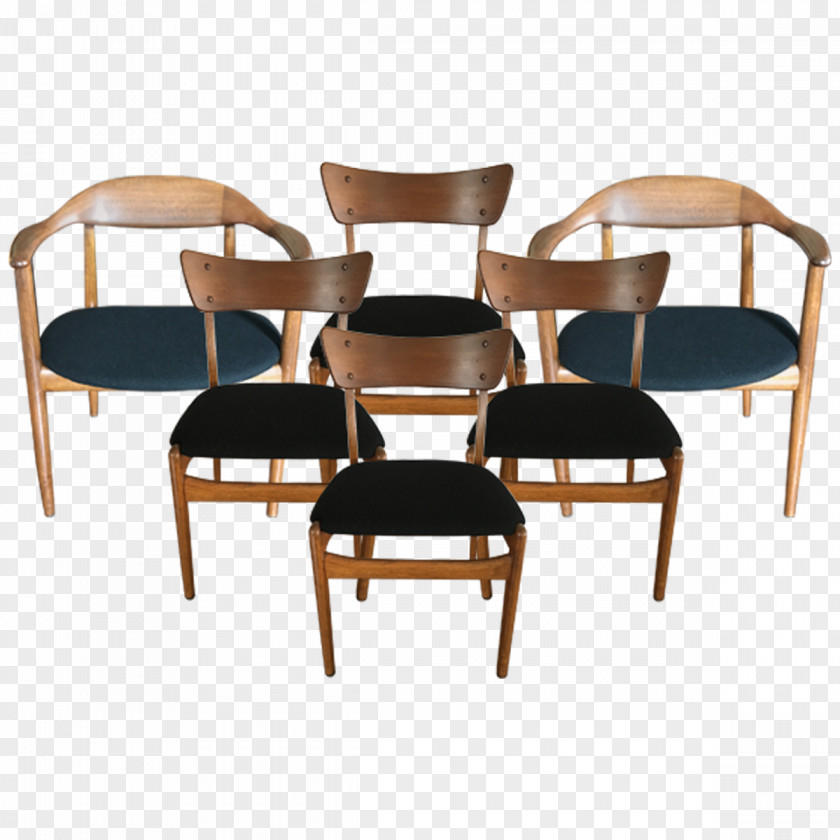 Danish Modern Chair Table Mid-century Furniture Randers PNG