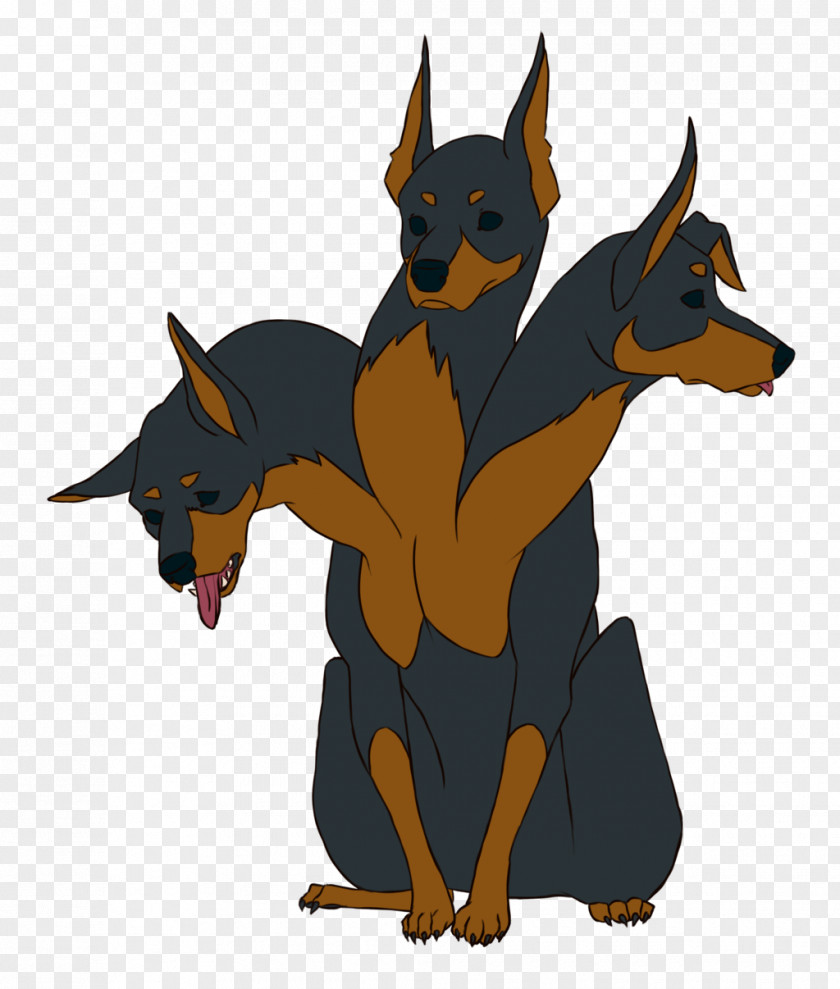 Doberman Cerberus Dobermann Hades Drawing Legendary Creature PNG