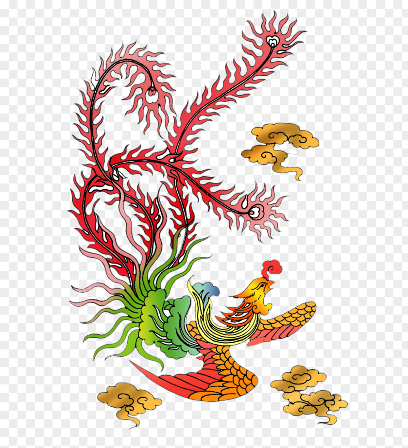 Phoenix Bird Fenghuang Clip Art PNG