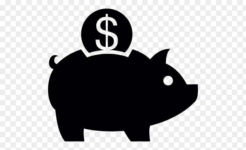 Cartoon Coin Piggy Bank Saving PNG