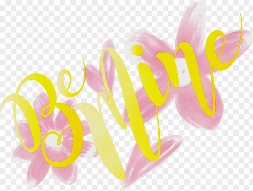 Pink Text Font PNG