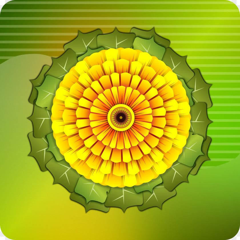 Sunflower Leaf Roulette Clip Art PNG