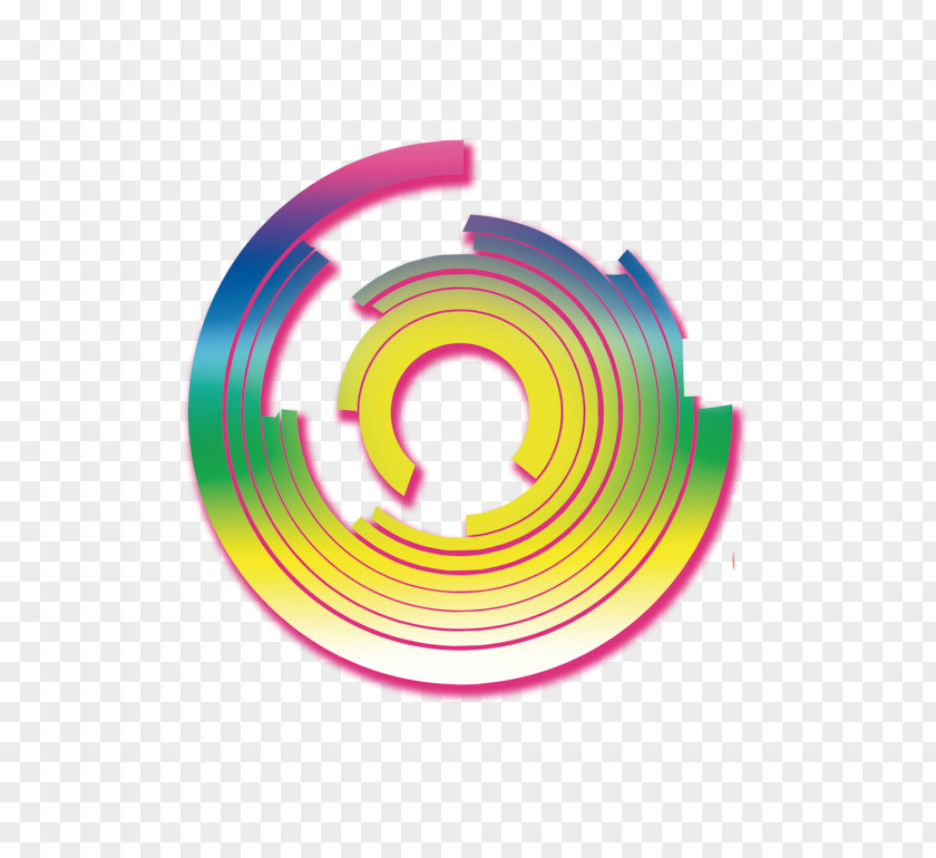 The Cartoon Technology Spiral Line Round Drawing PNG