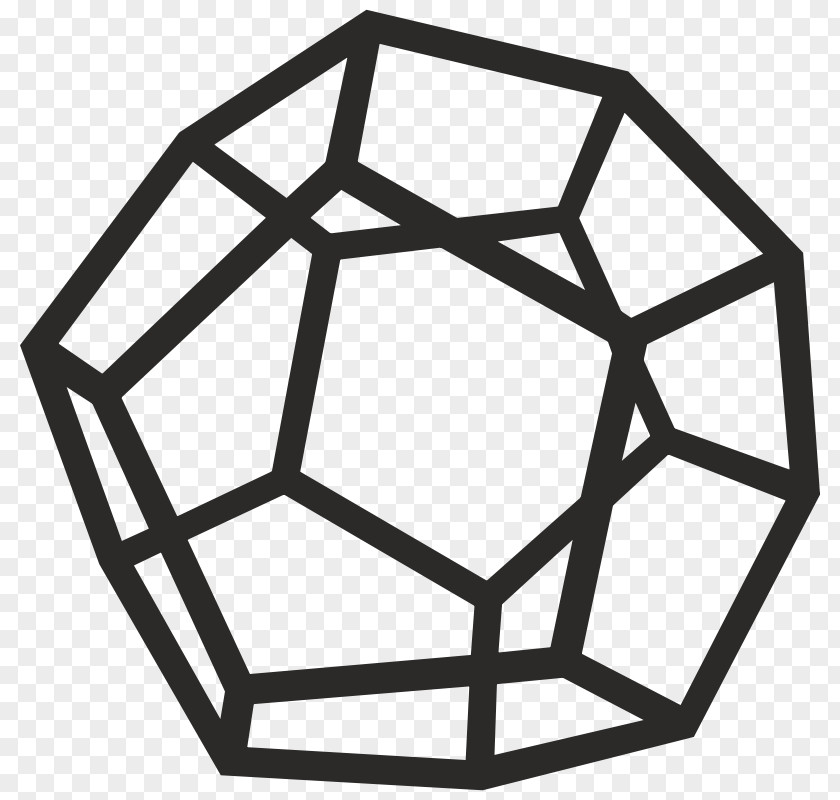 Augmented Dodecahedron Platonic Solid Geometry Clip Art PNG