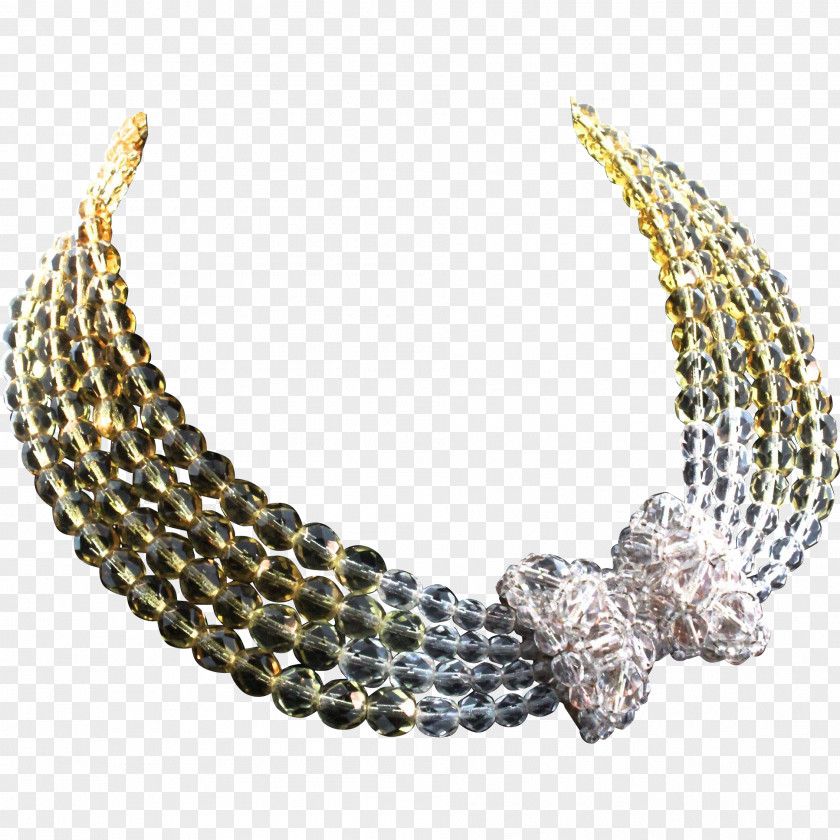 Necklace Champagne Jewelry Design Bead Vintage PNG