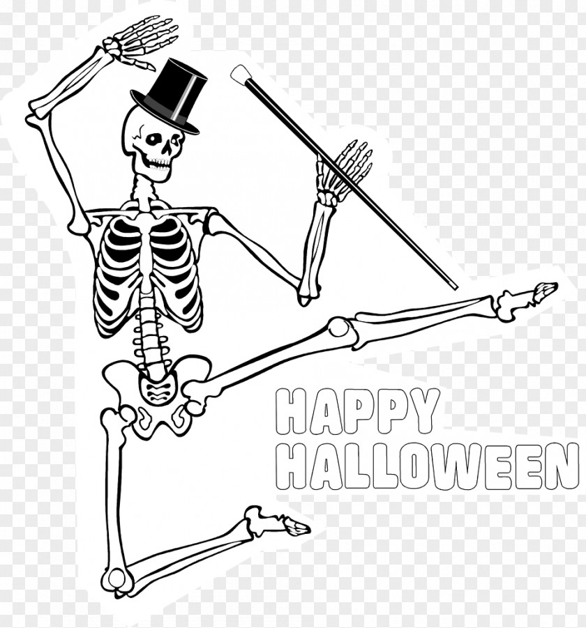 Skeleton Finger Cartoon PNG