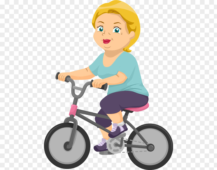 Cartoon Women Cycling Bicycle Stock Photography Royalty-free Clip Art PNG