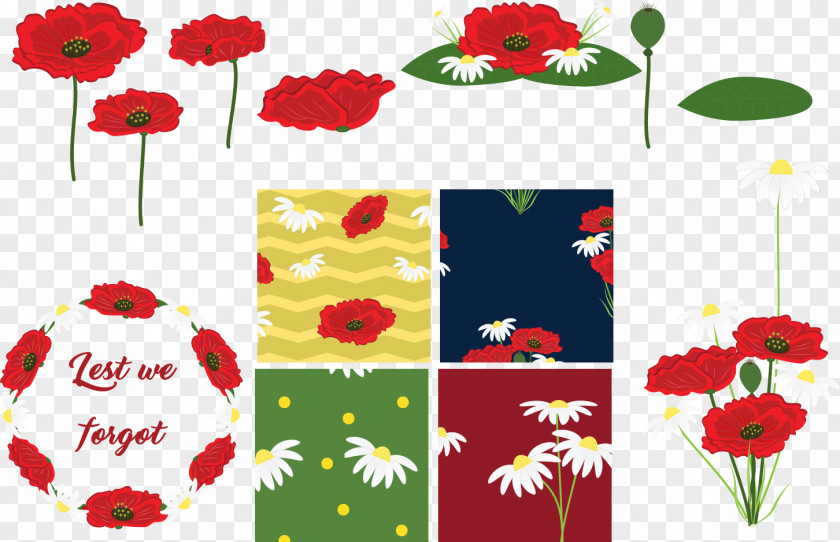 Design Floral Cut Flowers Petal Pattern PNG