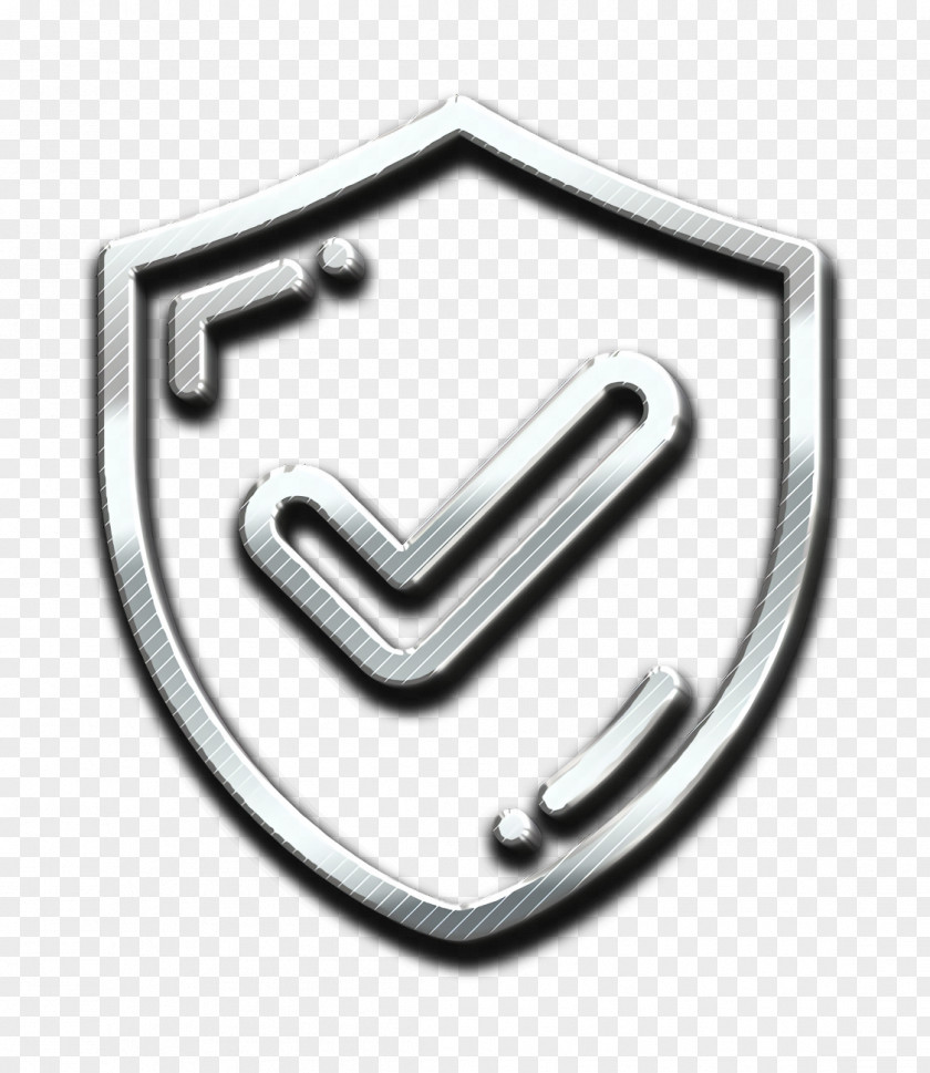 Metal Symbol Shield Icon Web Security Secure PNG