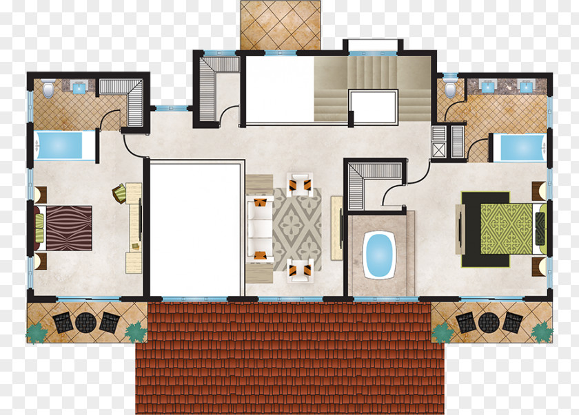 Villa Architecture Luxury Floor Plan PNG