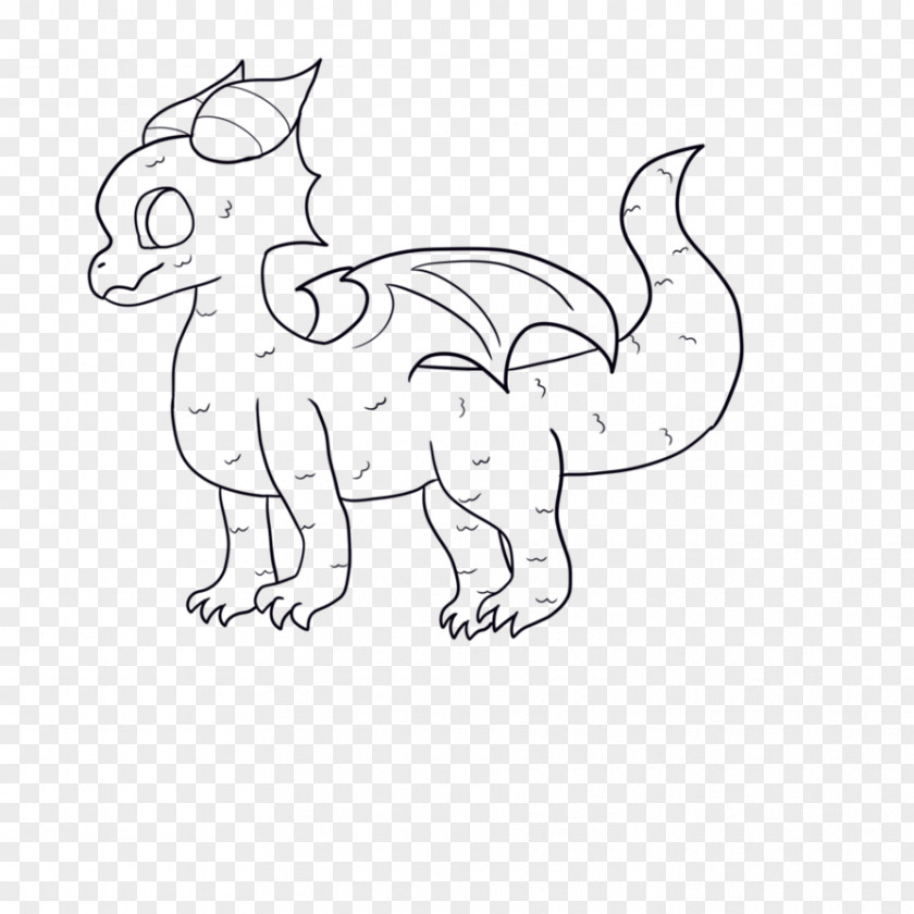 Baby Dragon Cat Drawing Line Art Clip PNG
