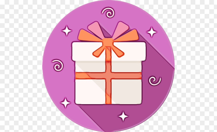Cross Symbol Birthday Gift Box PNG