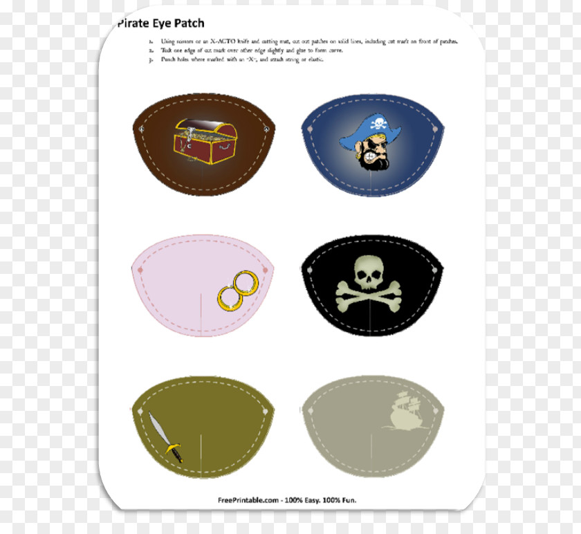 Eye Patch Piracy Eyepatch Jolly Roger Pirate Party PNG