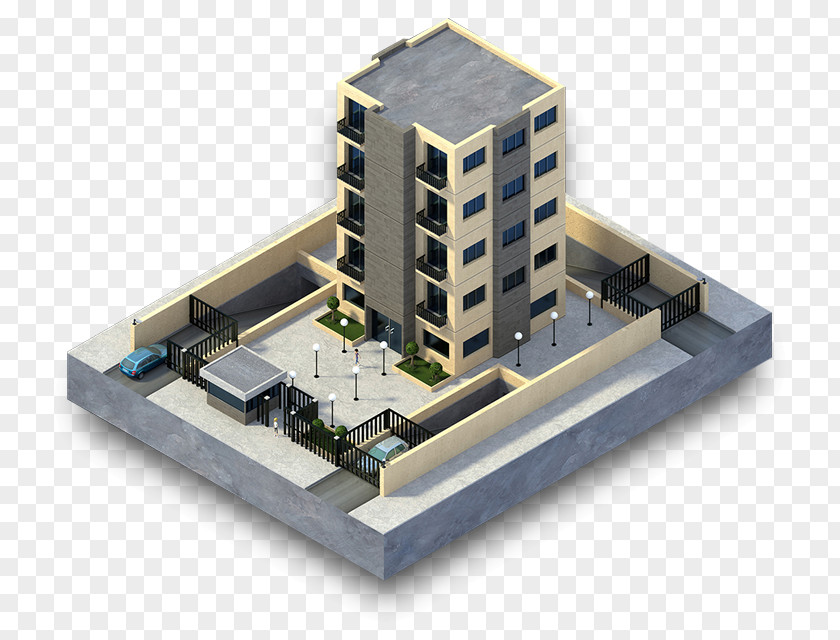 Isometric Building Blender Game Engine Particle System Rendering Polygon Mesh PNG