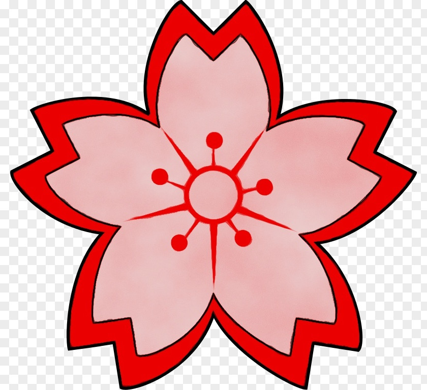 Red Petal Plant Flower PNG