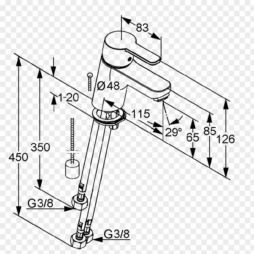 Single-lever Basin Mixer Sink Faucet Handles & ControlsSink Bateria Wodociągowa Kludi LOGO PNG
