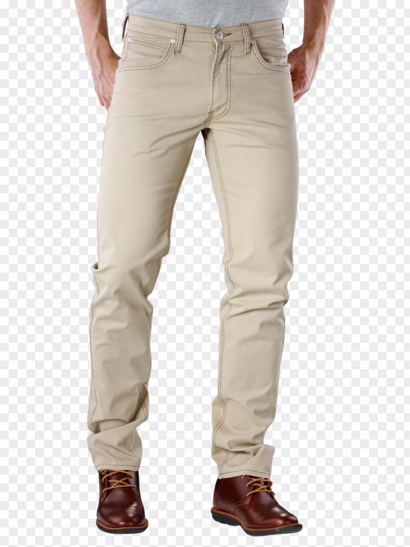 Beige Trousers Jeans Pants Lee Denim Fashion PNG